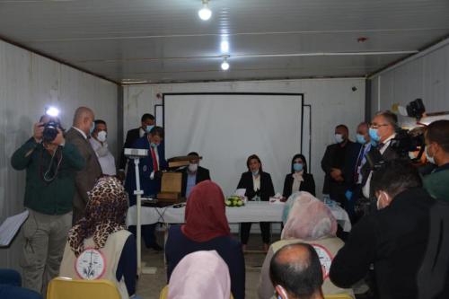 The visit of Her Excellency the Minister of Immigration and Displacement to the Wound camp/1 in Diyala Governorate