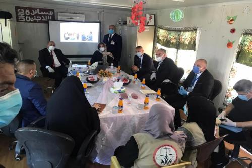 The presence of Her Excellency the Minister of Immigration and Displacement Mrs. Evan Faeq to Karbala Governorate